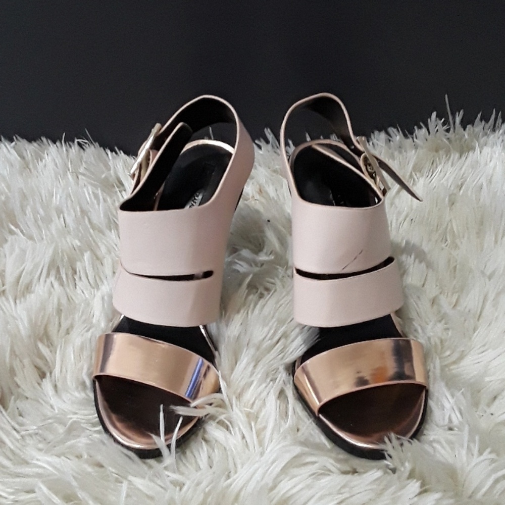 Blush pink and rose gold heels